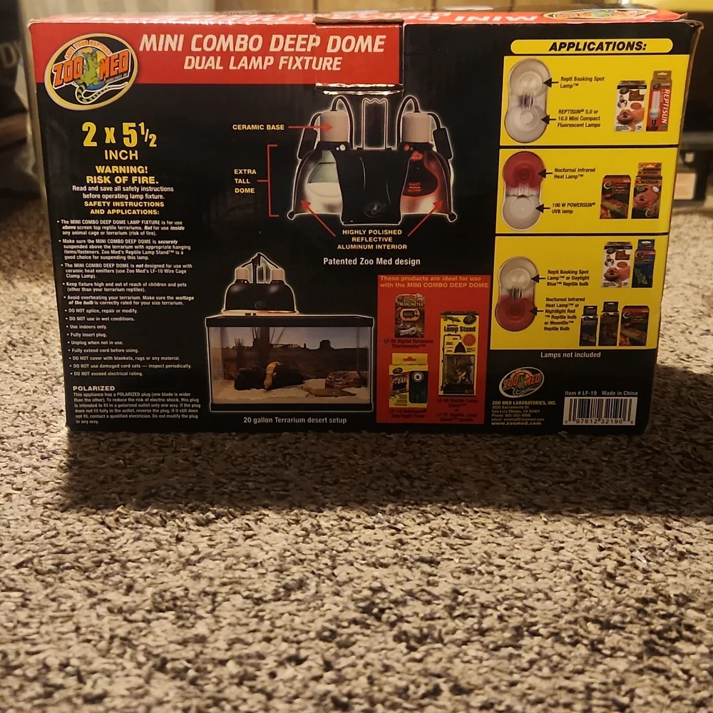 COPY - MINI COMBO DEEP DOME DUAL LAMP FIXTURE